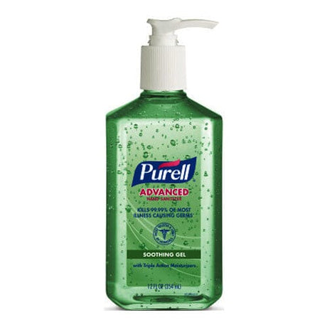 Image of Gojo PURELL® Advanced Hand Sanitizer, Aloe Gel, Table Top Pump Bottle, 12 oz