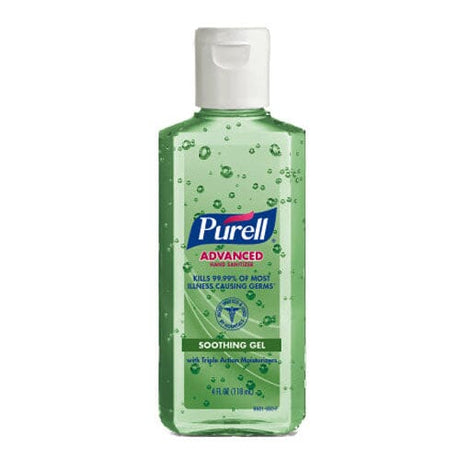 Image of Gojo Purell® Advanced Instant Hand Sanitizer, with Aloe Gel, 4 oz, Portable Flip Cap Bottle