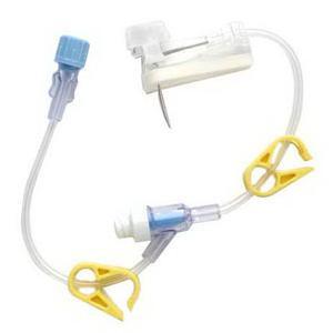 Image of Gripper Plus Safety Needle with Split Septum Y-Site 20G x 1"