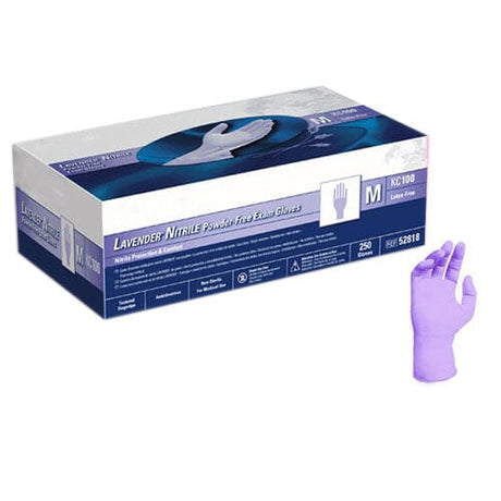 Image of Halyard KC100 Lavender® Nitrile Exam Gloves, Medium