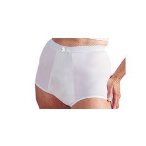 Image of Health Dri Fancies Heavy Nylon Panty Size 6, White 26" - 28"
