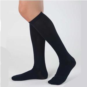 Image of Health Support Vascular Hosiery 20-30 mmHg, Knee Length, Sheer, Black, Regular Size A