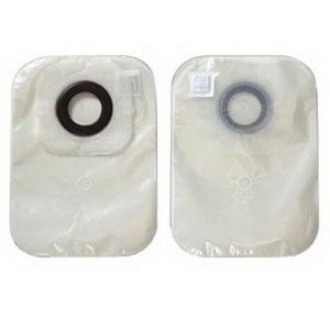 Image of Hollister One-Piece Closed Pouch, 2-1/2" Pre-Cut Convex Karaya 5 Skin Barrier, Filter, 9" L, Transparent