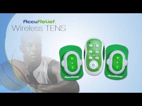 AccuRelief Wireless TENS Unit Remote Control Pain Relief Device