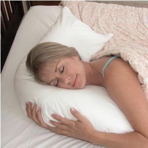 Image of Hugg-A-Pillow, Standard, 17" X 22", White