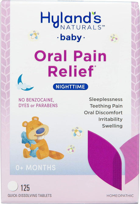 Image of Hyland's Baby Nighttime Oral Pain Relief Tablets, 125 ct