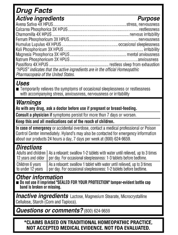 Image of Hyland's Calms Forte Tablets, 50 ct