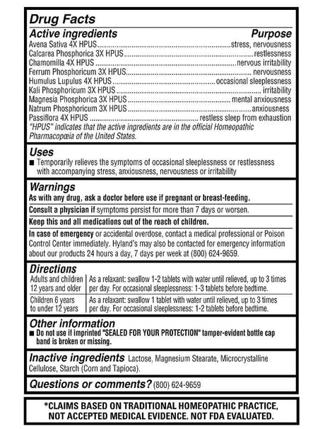 Image of Hyland's Calms Forte Tablets, 50 ct