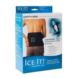 Image of Ice It! ColdComfort Ice Pack Wrap with 3 Cold Packs 9" x 20"