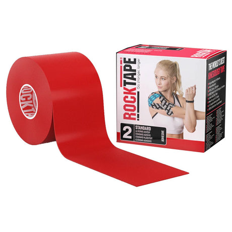 Image of Implus RockTape Kinesiology Tape, 2" x 16.4' Roll, Medical, Red