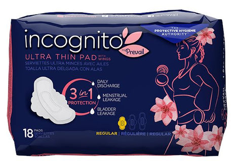 Image of Incognito by Prevail, 3-in-1 Feminine Pads