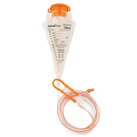 Image of Infinity Orange 100 mL Bag Set with ENFit® Connector