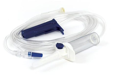 Image of TrueCare IV Administration Set, DEHP-Free, 1 Y-Site, 15 Micron Filter in Drip Chamber, Swivel Luer Lock, 92" Length