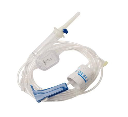Image of TrueCare IV Administration Set with 0.2 GVS SpeedFlow® Micron Filter and GVS Easydrop® Flow Regulator, 20 Drops/mL, 92" Length