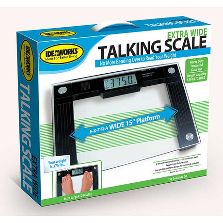 Image of Jobar® Talking Scale 15" L x 12" x 1" H Platform, 550 lb Weight Capacity