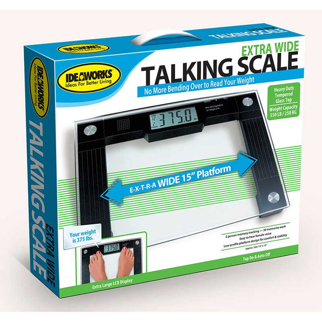 Wide Platform Glass Digital Scale