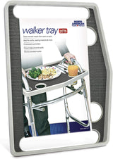 Image of Jobar® Walker Tray with Grip Mat, 20.75" x 15.75" x 1" Gray