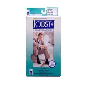 Image of Jobst For Men 20-30 Khaki,Large,Thigh High,Ribbed