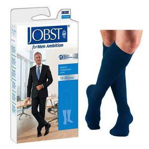 Image of JOBST for Men Ambition Knee-high, 15-20, Regular, Navy, Size 2