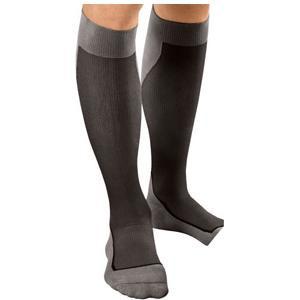 Image of Jobst Sport Sock Knee-High, 20-30, Closed, Small, Black/Grey
