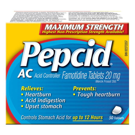 Image of Johnson & Johnson PEPCID AC ® Maximum Strength Antacid Tablets, 8 Count