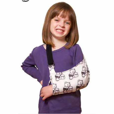 Image of Joslin Ultimate Arm Sling, Toddler/Small Child with Sling Bear