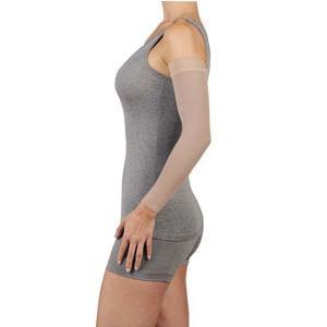 Image of Juzo Soft Arm Sleeve with Silicone Border, 20-30, Long, Chestnut, Size 5