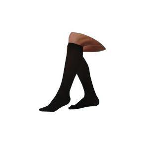 Image of Juzo Soft Knee High with Silicone Border, 20-30 mmHg, Full Foot, Regular, Black, Size 4