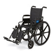 Image of K4 Lightweight Wheelchair with Swing-Back Desk-Length Arms and Elevating Leg Rests