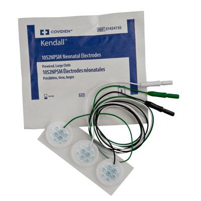 Image of Kendall 1052NPSM Neonatal Electrode, Pre-Wired, Large Cloth