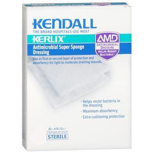 kerlix dressing Kerlix AMD Antimicrobial Island Dressing Super Sponge 6