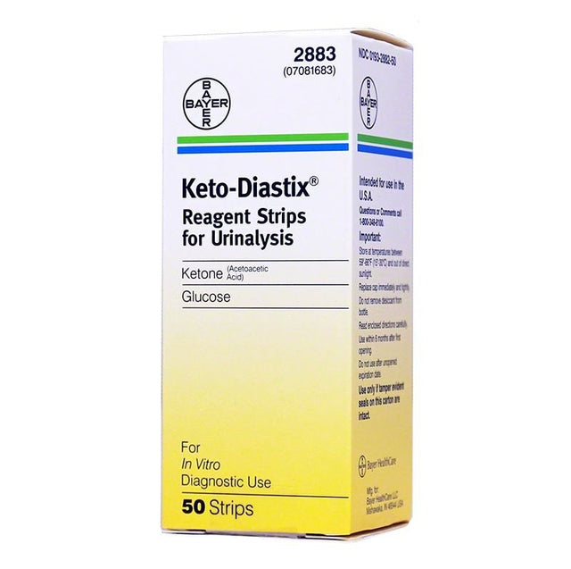 Image of Keto-Diastix® Reagent Test Strip, Glucose and Ketone - Box of 50