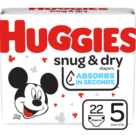 Image of Kimberly Clark Huggies® Snug and Dry™ Baby Diaper, Size 5, Jumbo Pack, 22 Count
