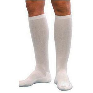 Image of Knee-High Cushioned Cotton Compression Socks Size B 9" - 11" Shoe, Black