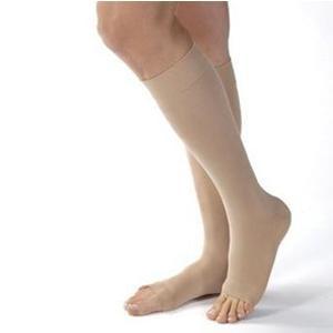 Image of Knee-High Firm Opaque Compression Stockings Large, Black