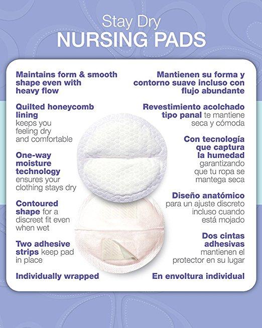 Lansinoh Nursing Pads, Stay Dry - 60 pads