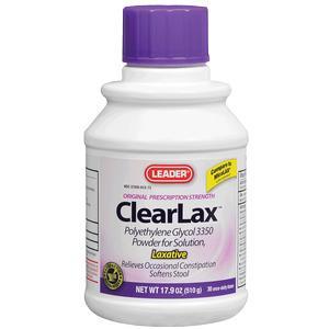 Image of Leader Clearlax Laxative Powder, 17.9 oz.