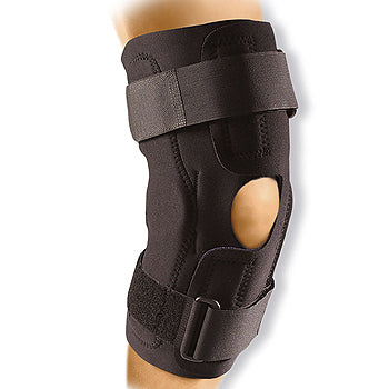 Image of Leader Neoprene Deluxe Patellar Knee Support, Black, Large