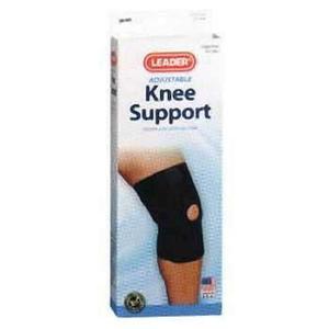 Image of Leader Neoprene Deluxe Patellar Knee Support, Black, Small