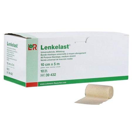 Image of Lenkelast All Purpose Medium Stretch Bandage, 4 x 5.5 yds Stretched