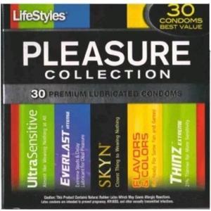 Image of LifeStyles Pleasure Collection, 30 Count