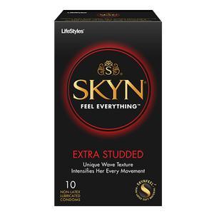 Image of Lifestyles SKYN Extra Studded Polyisoprene Condoms, 22 Count