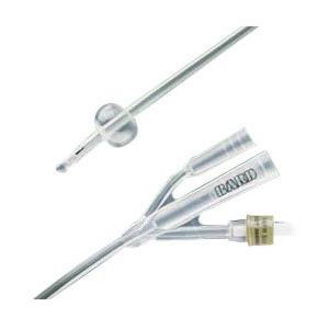 Image of Lubri-Sil Short Round Tip 3-Way Specialty Silicone Foley Catheter, 20 Fr, 30 cc