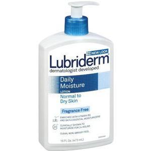 Image of Lubriderm Fragrance-free Moisturizing Lotion 16 oz., Enriched with Vitamin B5 and Skin Essential Moisturizers