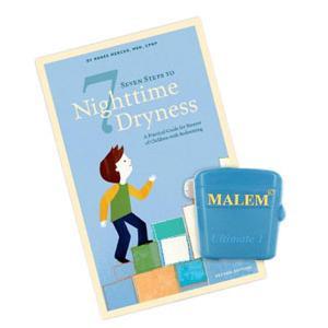 Image of Malem Ultimate Bedwetting Alarm Starter Kit, Blue, Regular Overlay