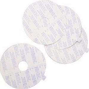 Image of Marlen Manufacturing Double-faced Adhesive Tape Disc 1" Stoma Opening, 3-7/8" OD, Pre-cut