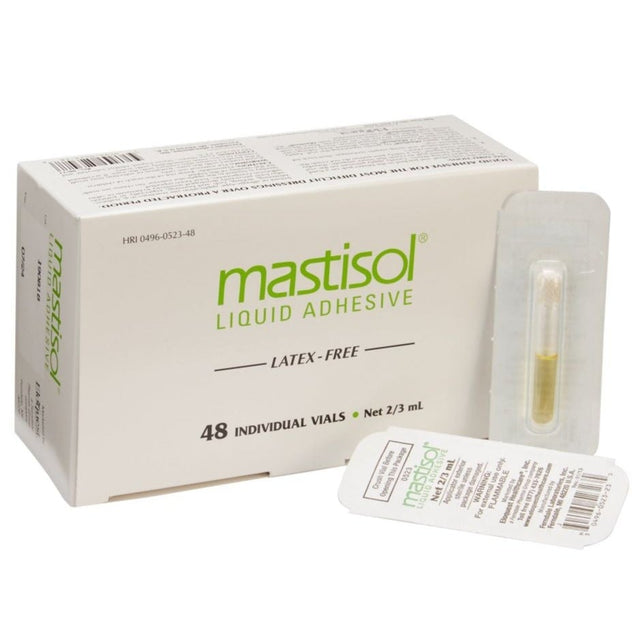  Mastisol Medical Liquid Adhesive 2/3 mL Vials Box of 48 :  Health & Household