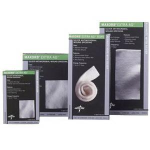 silver alginate dressing wound care Maxorb Extra Ag Silver Alginate Sheet Dressing 4