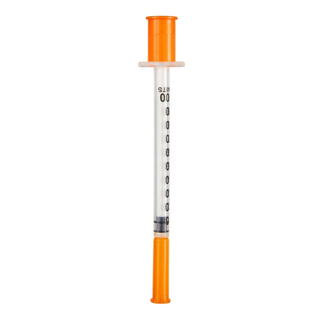 Image of McKesson Insulin Syringe with Needle - 1cc with 29G x ½”, Fixed Needle Ultra Thin Wall NonSafety