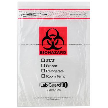 Medegen Lab Safe™ Specimen Transport Bag with Ziplock 9